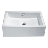 Deux Series Ceramic Vessel Sink in White