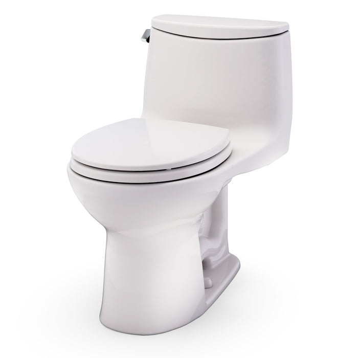 TOTO MS603113CEFG#12 UltraMax One-Piece Round 1.28 GPF Universal Height Toilet with Seat, Sedona Beige