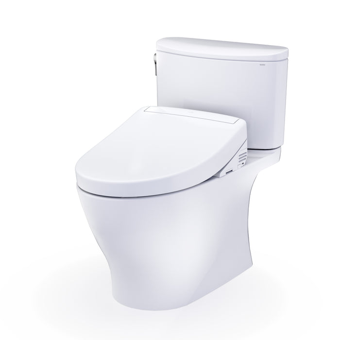 TOTO MW4423446CUFG#01 Washlet+ Nexus 1G Elongated 1.0 GPF Universal Height Toilet with S5 Bidet Seat, Cotton White