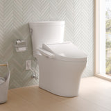 TOTO MW4483074CEMFGN#01 Aquia IV Arc Two-Piece Elongated Dual Flush Toilet with C2 Bidet Seat