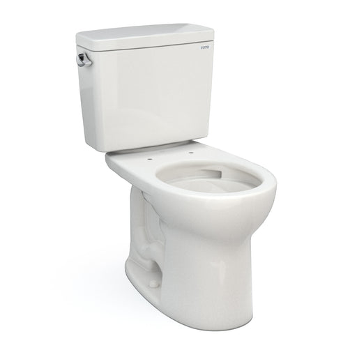 TOTO Drake Two-Piece Round 1.28 GPF Universal Height Tornado Flush Toilet with CeFiONtect, Colonial White - CST775CEFG#11