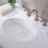 ANZZI LS-AZ109 Rhodes Series 21.5" Ceramic Undermount Sink Basin in White