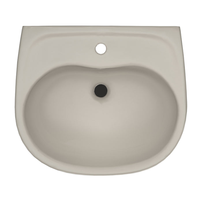 TOTO LHT241G#03 Supreme Oval Wall-Mount Bathroom Sink Shroud for Single Hole Faucets, Bone