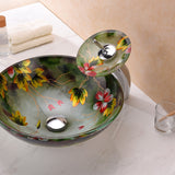 ANZZI LS-AZ8216 Panye Series Vessel Sink in Hand Painted Mural