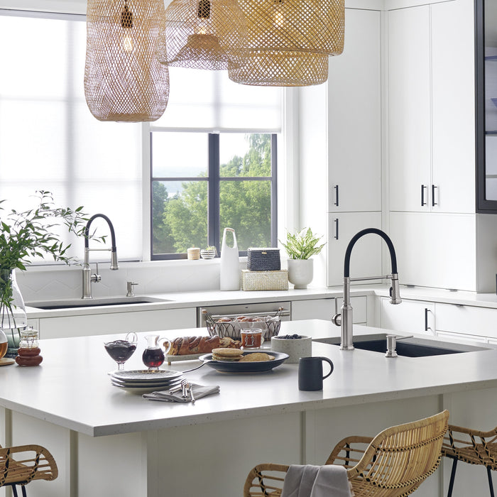 Blanco 442509 Empressa Semi-Pro Pull-Down Dual-Spray Kitchen Faucet - PVD Steel