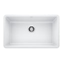 Blanco 442533 Precis SILGRANIT 30" Single Bowl Undermount Kitchen Sink - White