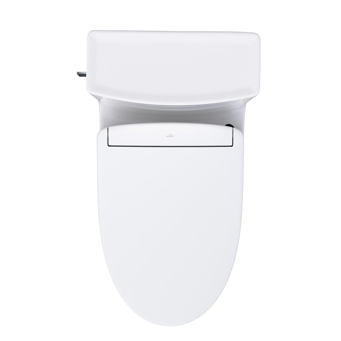 TOTO MW6243446CEFG#01 Legato One-Piece Elongated Universal Height Toilet with Washlet S5 Bidet Seat
