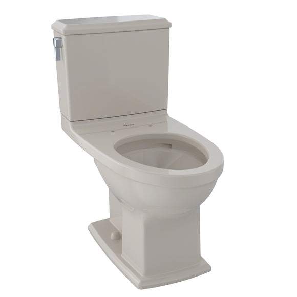 TOTO Connelly Two-Piece Elongated Dual-Max, Dual Flush 1.28 and 0.9 GPF Universal Height Toilet with CEFIONTECT, Bone - CST494CEMFG#03