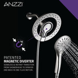 ANZZI SH-AZ067BN Valkyrie Retro-Fit with 7.48" Wall Mounted Dual Shower Heads in Brushed Nickel