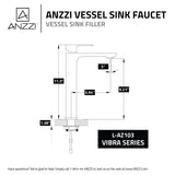 ANZZI L-AZ103BN Vibra Single Hole Single-Handle Bathroom Sink Faucet-Brushed Nickel