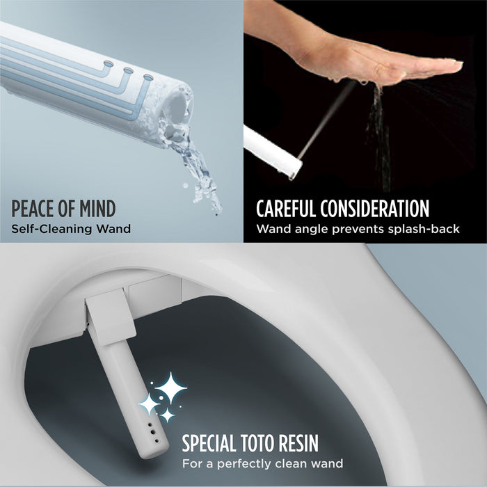 TOTO SW3024#01 WASHLET KC2 Heated Bidet Toilet Seat with SoftClose Lid, Elongated, Cotton White
