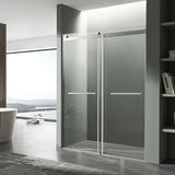 ANZZI SD-FRLS05802BN Kahn Series 60" x 76" Frameless Sliding Shower Door in Brushed Nickel