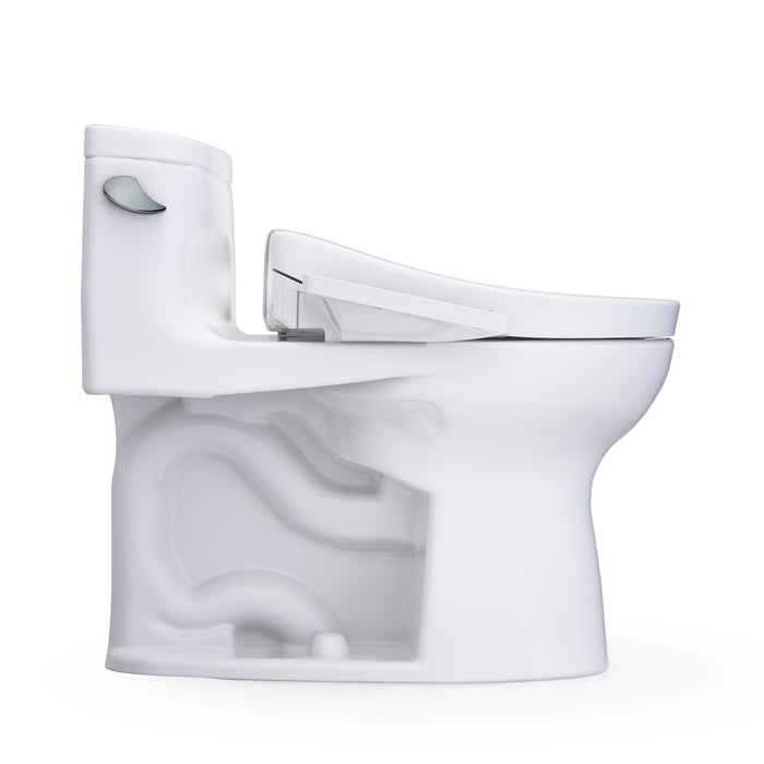 TOTO MW6343346CEFG#01 Supreme II One-Piece Elongated Universal Height Toilet with Washlet+ S2 Bidet Seat