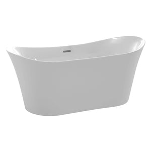 Eft Series 5.58 ft. Freestanding Bathtub in White