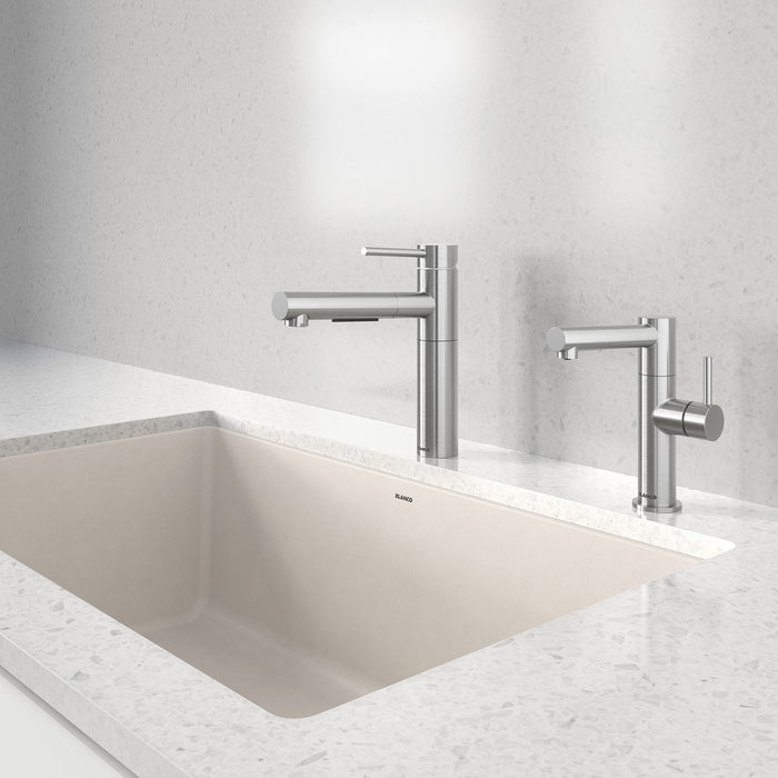 Blanco 527559 Alta II Low Arc Pull-Out Dual-Spray Kitchen Faucet - PVD Steel