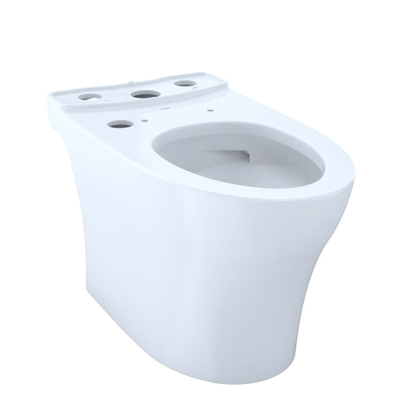 TOTO Aquia IV Elongated Universal Height Skirted Toilet Bowl with CEFIONTECT, WASHLET+ Ready, Cotton White - CT446CEFGNT40#01