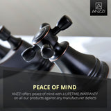 ANZZI L-AZ007ORB Melody Series 8" Widespread 2-Handle Mid-Arc Bathroom Faucet in Oil Rubbed Bronze