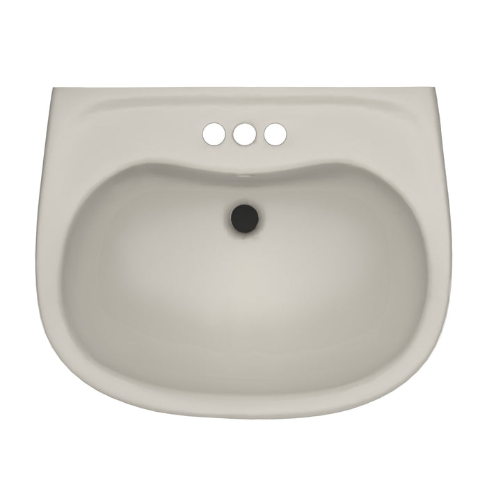 TOTO LHT242.4G#12 Prominence Oval Wall-Mount Bathroom Sink Shroud for 4 Inch Center Faucets, Sedona Beige