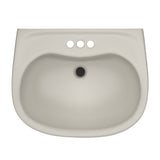 TOTO LHT242.4G#12 Prominence Oval Wall-Mount Bathroom Sink with Shroud for 4" Center Faucets, Sedona Beige