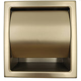 ALFI Brand ABTPP77-BG PVD Brushed Gold Stainless Steel Recessed Toilet Paper Holder with Cover