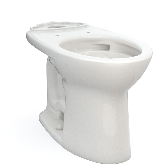 TOTO Drake Elongated Universal Height Tornado Flush Toilet Bowl with CeFiONtect, Colonial White - C776CEFG#11