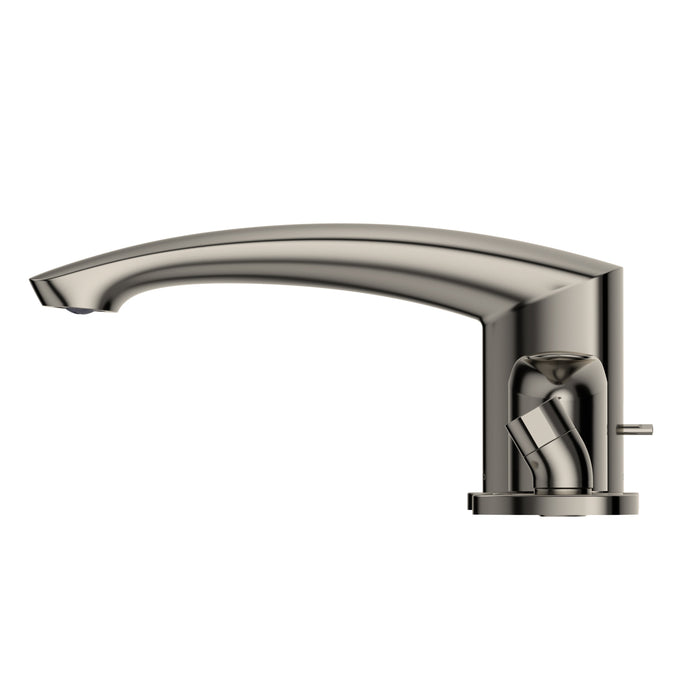 TOTO TBG09202U#PN GM Two-Handle Deck-Mount Roman Tub Filler Trim with Handshower, Polished Nickel