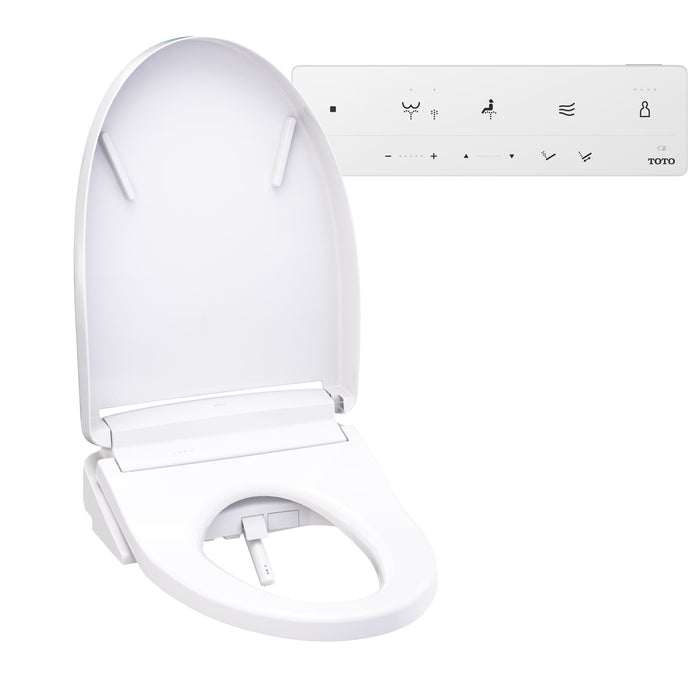 TOTO SW3446#01 Washlet S5 Electronic Bidet Toilet Seat, Elongated, Cotton White