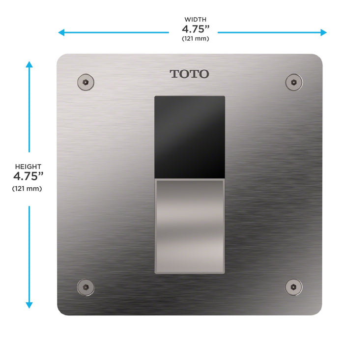 TOTO TET3UBi4#SS Touchless 1.0 GPF Concealed Toilet Flushometer Valve, IoT-Enabled, Stainless Steel