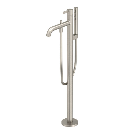 TOTO GF Freestanding Bathroom Tub Filler with Comfort Glide and Comfort Wave, Brushed Nickel - TBG11306U#BN