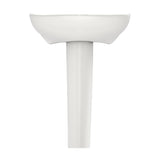 TOTO LPT242.4G#11 Prominence Oval Pedestal Bathroom Sink for 4" Center Faucets, Colonial White
