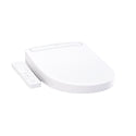 TOTO Washlet S2 Electronic Bidet Toilet Seat with Instantaneous Water Heating, Premist and eWater+ Wand Cleaning, Round, Cotton White - SW3345#01