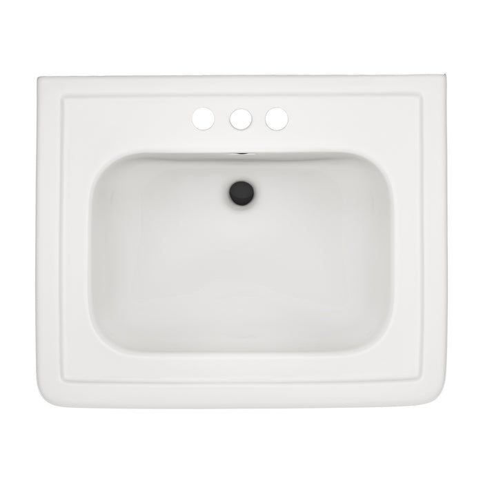 TOTO LPT530.4N#11 Promenade 27-1/2" x 22-1/4" Rectangular Pedestal Bathroom Sink, Colonial White