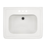 TOTO LPT530.4N#11 Promenade 27-1/2" x 22-1/4" Pedestal Bathroom Sink for 4" Center Faucets, Colonial White