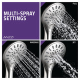 ANZZI SH-AZ067CH Valkyrie Retro-Fit with 7.48" Wall Mounted Dual Shower Heads in Polished Chrome