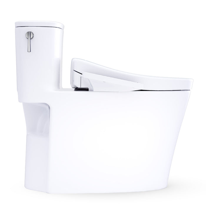 TOTO MW6863346CUFG#01 Aurora 1G WASHLET+ S2 One-Piece Elongated 1.0 GPF Universal Height Toilet