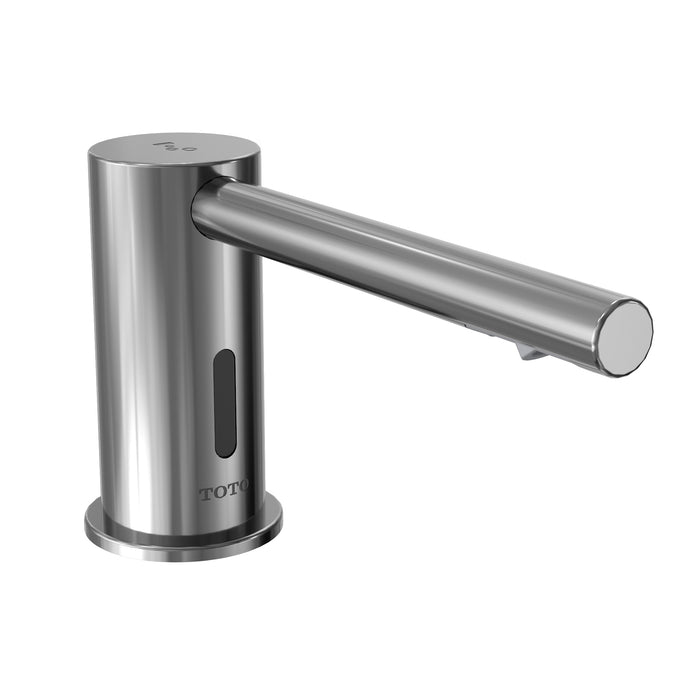TOTO Round S touchless auto foam soap dispenser controller, 1-spout in Polished Chrome finish. Engineered with 3L reservoir.