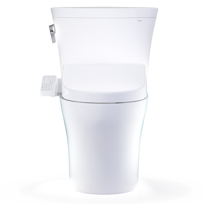 TOTO MW4483346CEMFGN#01 Washlet+ Aquia IV Arc Elongated Dual Flush Universal Height Toilet with S2 Bidet Seat
