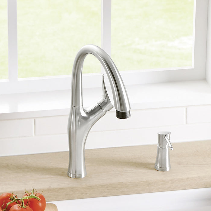 Blanco 442037 Artona Pull-Down Dual-Spray Kitchen Faucet - PVD Steel