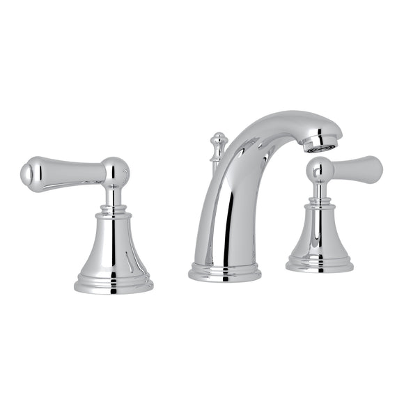 Rohl U.3712LS-APC-2 Perrin and Rowe Georgian Era High Neck Widespread Bathroom Faucet