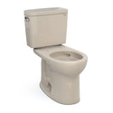 TOTO Drake Two-Piece Round 1.28 GPF Universal Height Tornado Flush Toilet with CeFiONtect, Bone - CST775CEFG#03