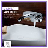 ANZZI L-AZ023 Voce Series Single-Handle Wall Mount Bathroom Faucet in Polished Chrome