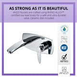 ANZZI L-AZ023 Voce Series Single-Handle Wall Mount Bathroom Faucet in Polished Chrome