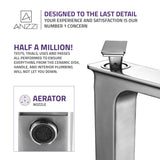 ANZZI L-AZ121BN Saunter Single Hole Single-Handle Vessel Bathroom Faucet in Brushed Nickel