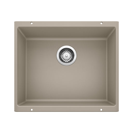 Blanco 517677 Precis SILGRANIT 21" Single Bowl Undermount Kitchen Sink - Truffle