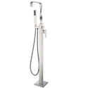 Yosemite 2-Handle Claw Foot Tub Faucet with Hand Shower in Brushed Nickel