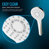 TOTO TBW01020U4#CP Left Series 1.75 GPM Multifunction 4" Modern Round Handshower, Polished Chrome