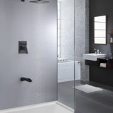 ANZZI SH-AZ037MK Mezzo Series 1-Handle 1-Spray Tub and Shower Faucet in Matte Black