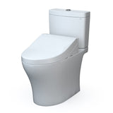 TOTO MW4463084CEMFGN#01 Aquia IV Two-Piece Elongated Universal Height Dual Flush Toilet and WASHLET C5 Bidet Seat