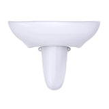 TOTO LHT242.4G#01 Prominence Oval Wall-Mount Bathroom Sink with Shroud for 4" Center Faucets, Cotton White