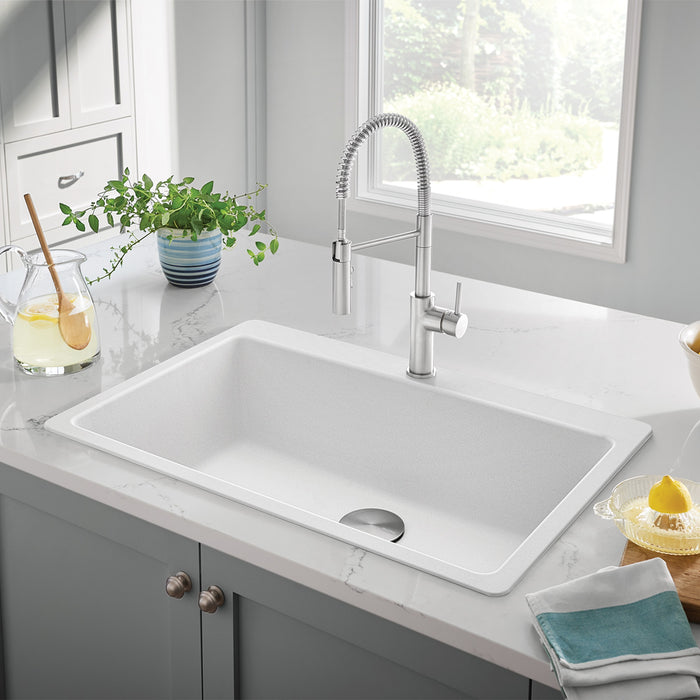Blanco 401918 Catris Semi-Pro Pull-Down Dual-Spray Kitchen Faucet - PVD Steel
